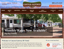 Tablet Screenshot of grandcanyonrvparks.com